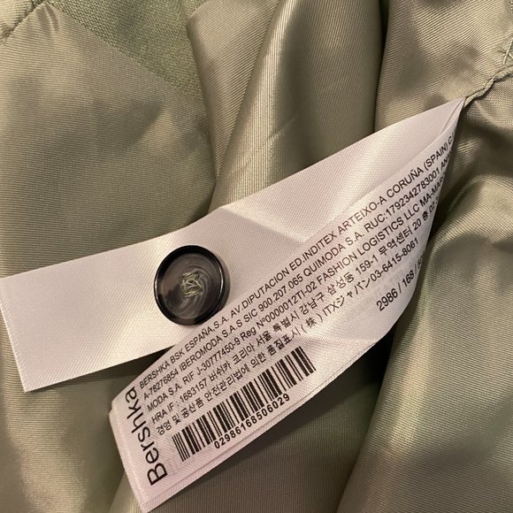 Bershka Button Vest Green Size Small - Picture 5 of 5